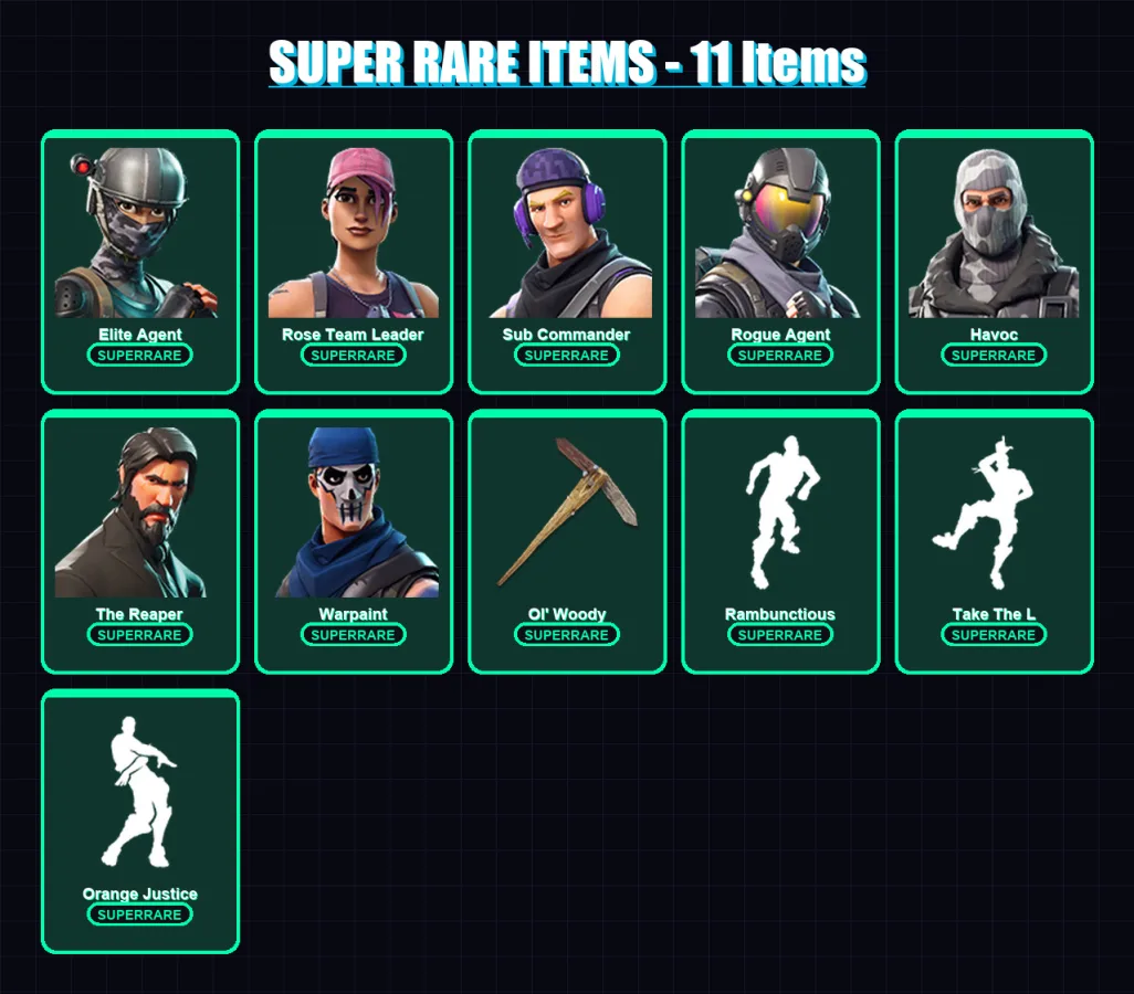 [PC/XBOX/PSN] | Elite Agent | Rose Team Leader | Sub Commander | Rogue Agent | Havoc | 21 skin | 24 pickaxe | 30 emote | 25 glider | Lv318 — Fortnite account