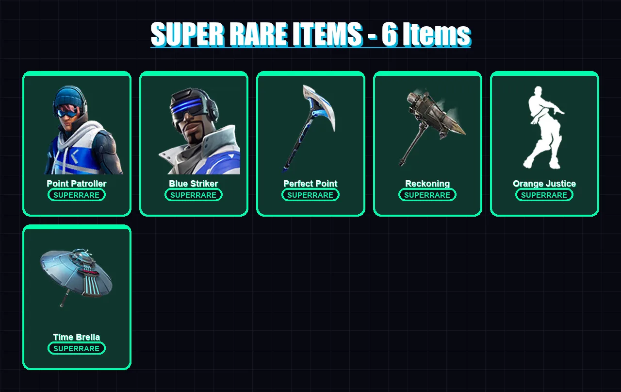 [PC/XBOX] | Point Patroller | Blue Striker | Calamity | Eternal Knight | Gear Specialist Maya | 63 skin | 71 pickaxe | 72 emote | 79 glider | Lv1209