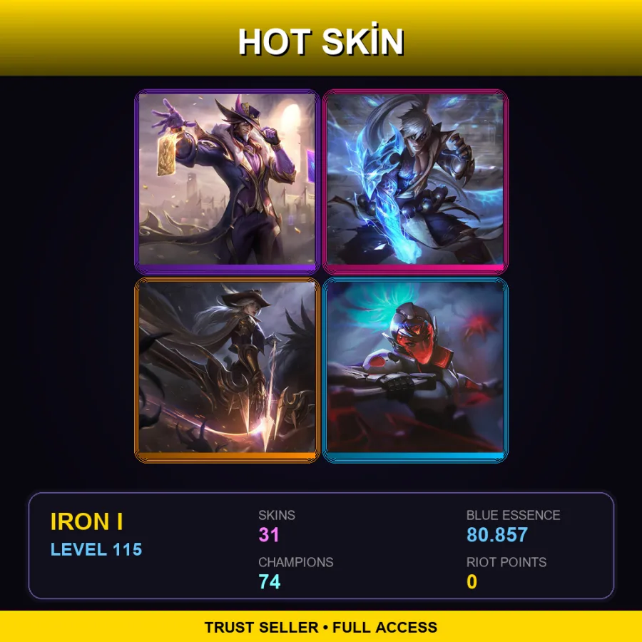 LAS | Lv115 | Iron I | 31 Skin | 74 Champ