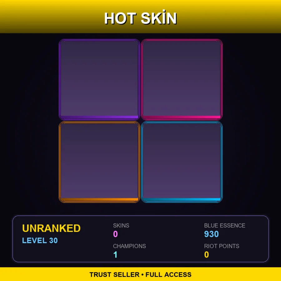 BR | Lv30 | Unranked | 0 Skin | 1 Champ