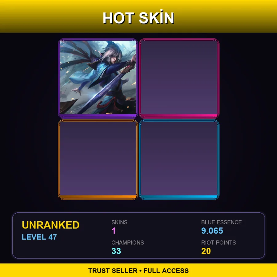 LAS | Enduring Sword Talon | 1 Skin | 33 Champ | Lv47