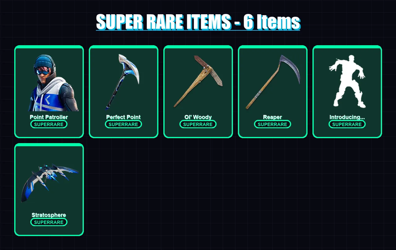 [PS4/PS5/XBOX/PC] | Point Patroller | Zero | Deadpool | Galaxy Scout | Eternal Knight | 77 skin | 58 pickaxe | 73 emote | 44 glider | Lv599
