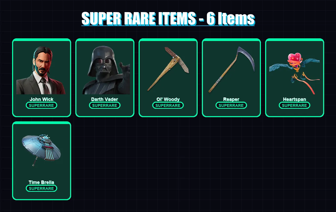 [PC] | John Wick | Darth Vader | Valeria | Fusion | Spire Assassin | 354 skin | 399 pickaxe | 308 emote | 284 glider | Lv4695