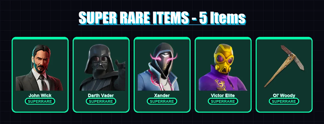 [PC/XBOX/PSN] | John Wick | Darth Vader | Xander | Victor Elite | Spectra Knight | 177 skin | 191 pickaxe | 109 emote | 99 glider | Lv1131