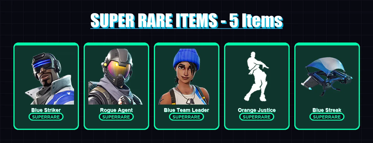[PS4/PS5/XBOX/PC] | Blue Striker | Rogue Agent | Blue Team Leader | Carbide | Drift | 17 skin | 8 pickaxe | 16 emote | 12 glider | Lv195