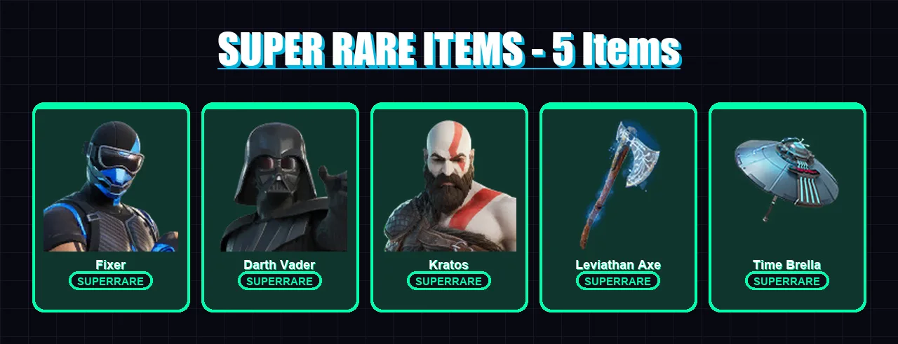 [PC/XBOX] | Fixer | Darth Vader | Kratos | Mizuki | Snap | 248 skin | 266 pickaxe | 194 emote | 197 glider | Lv3423