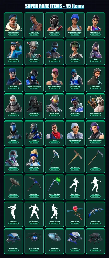 [PS4/PS5/XBOX/PC] | Royale Bomber | Travis Scott | Stealth Reflex | 252 skin | Lv2667