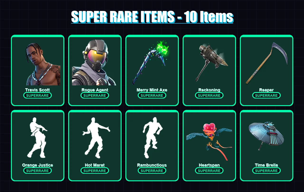 [PS4/PS5/PC] | Travis Scott | Rogue Agent | Sorana | The Prisoner | Vendetta | 139 skin | 149 pickaxe | 136 emote | 145 glider | Lv2175