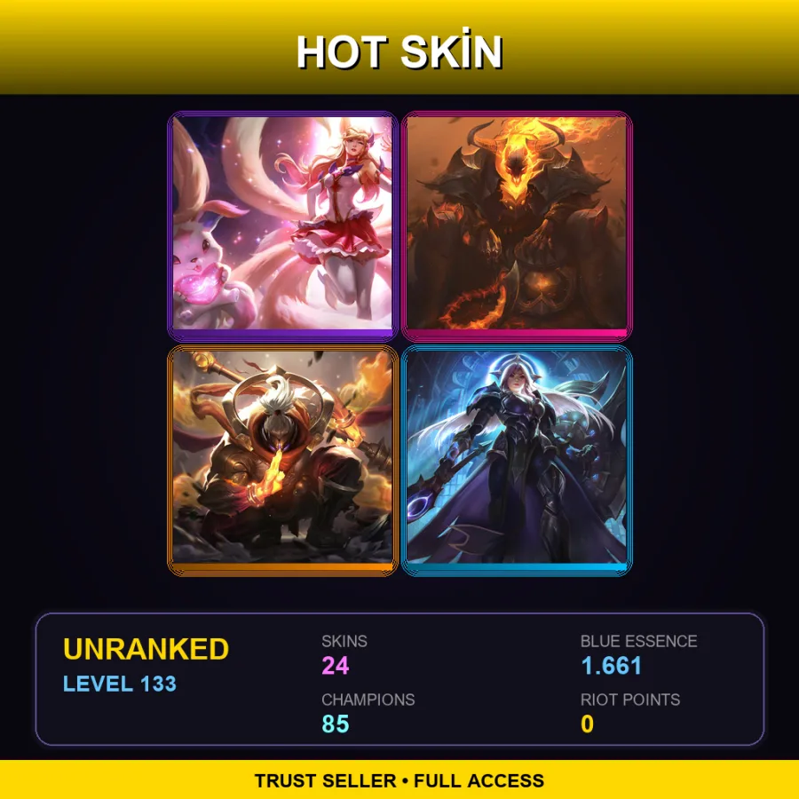 LAN | Lv133 | Unranked | 24 Skin | 85 Champ — Guardian Of The Sands Rengar