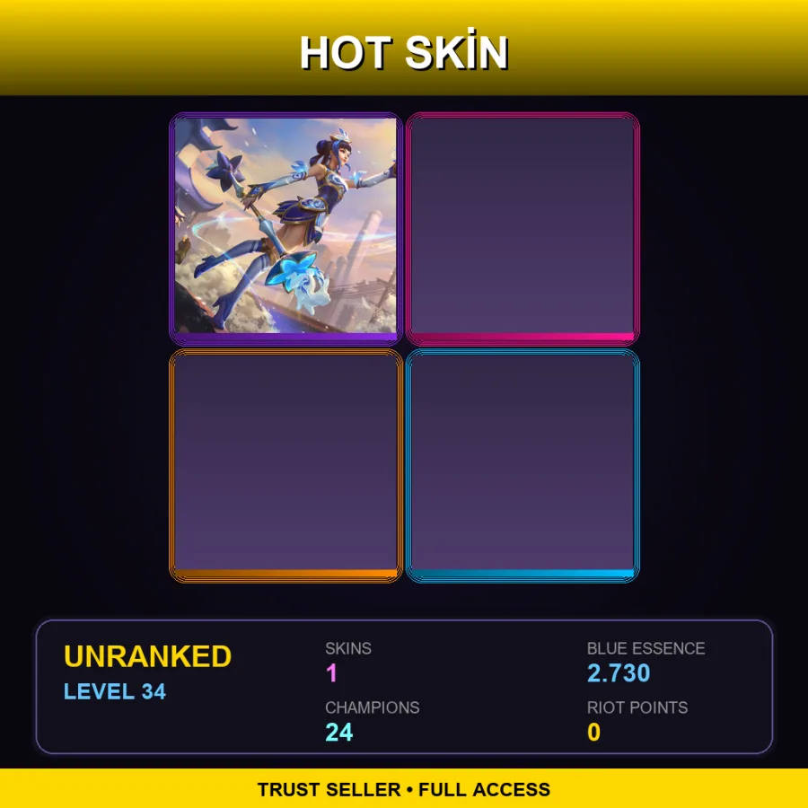 EUW | Lv34 | Unranked | 1 Skin | 24 Champ with Elise