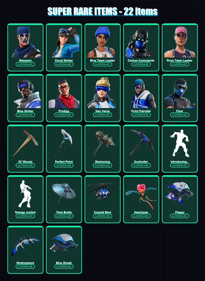 [PC/XBOX] | Warpaint | Cloud Striker | Blue Team Leader | 153 skin | Lv1608