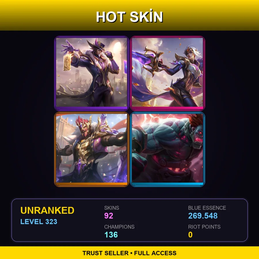 LAN | Lv323 | Unranked | 92 Skin | 136 Champ — Psyops Sona