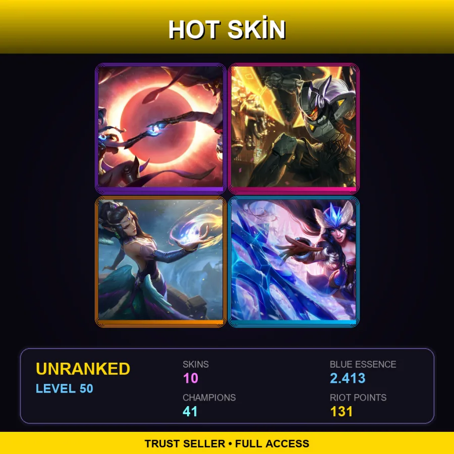 LAS | Lv50 | Unranked | 10 Skin | 41 Champ — Commando Garen