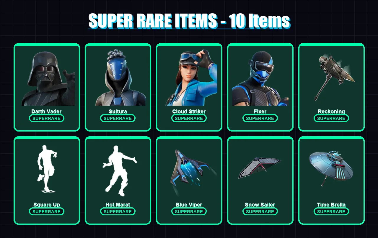 [PC/XBOX] | Darth Vader | Sultura | Cloud Striker | Fixer | Malik | 235 skin | 280 pickaxe | 306 emote | 213 glider | Lv4115 — Fortnite account