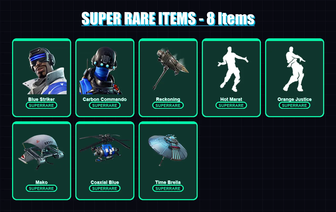 [PC/XBOX] | Blue Striker | Carbon Commando | The Scientist | Rox | Vendetta | 70 skin | 67 pickaxe | 78 emote | 70 glider | Lv1093 — Fortnite account