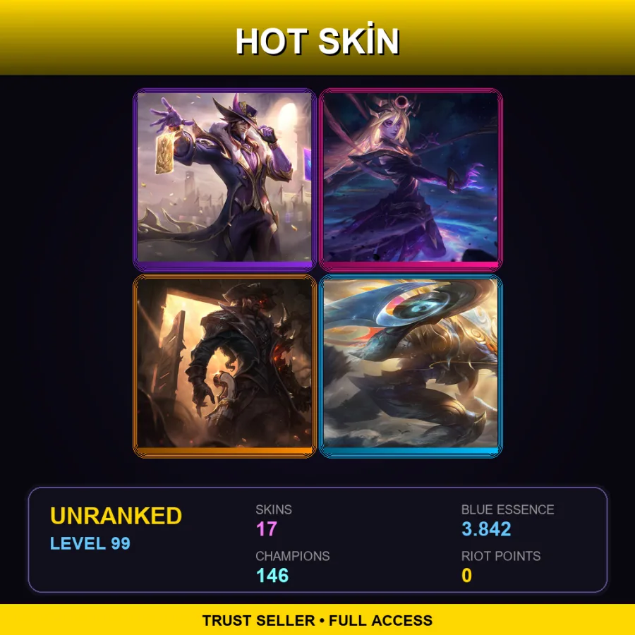 VN | Lv99 | Unranked | 17 Skin | 146 Champ — Badger Teemo