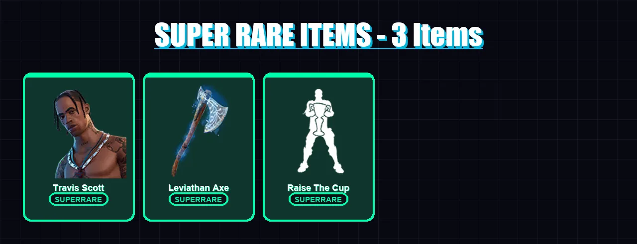 [PC/XBOX/PSN] | Travis Scott | Deadpool | Frostbite | Kymera | Power Chord | 147 skin | 132 pickaxe | 132 emote | 109 glider | Lv1974