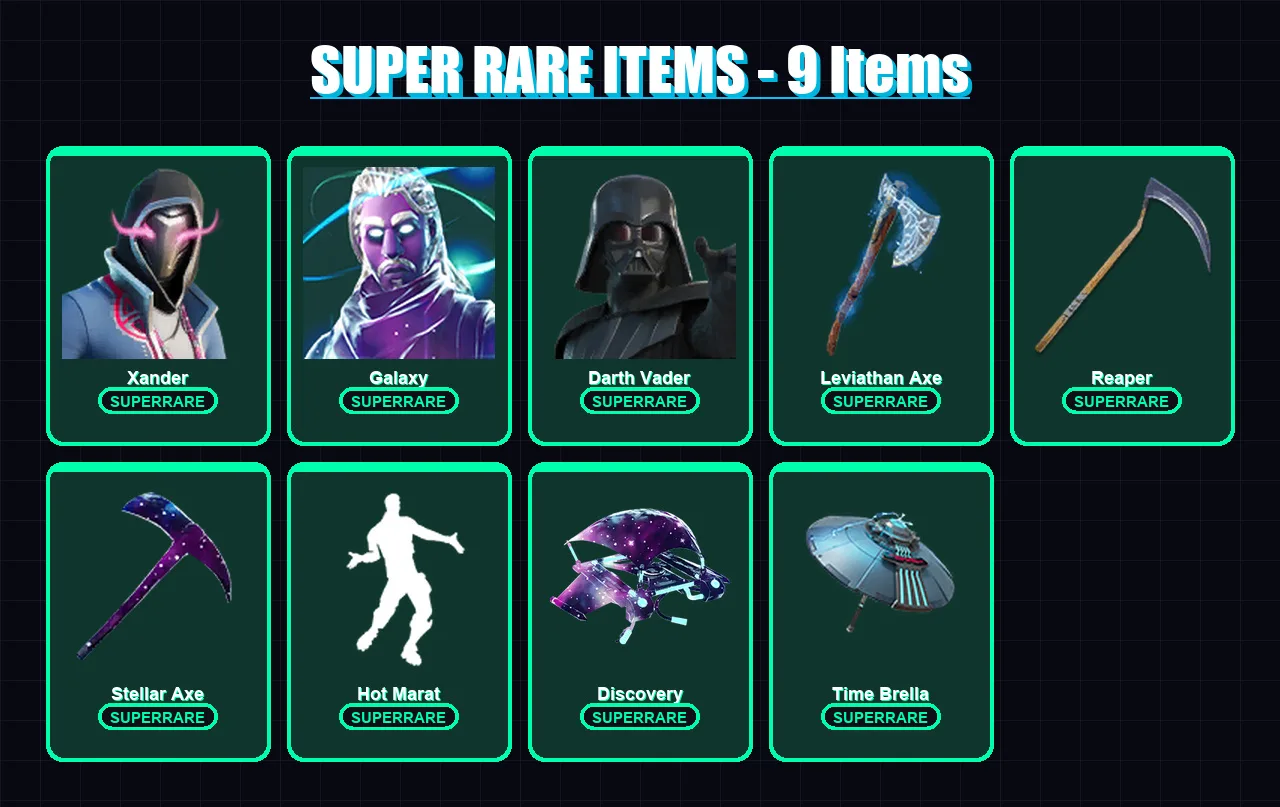[SWITCH/PC] | Xander | Galaxy | Darth Vader | Mandalorian | Eternal Knight | 196 skin | 179 pickaxe | 131 emote | 136 glider | Lv1900 — Fortnite account