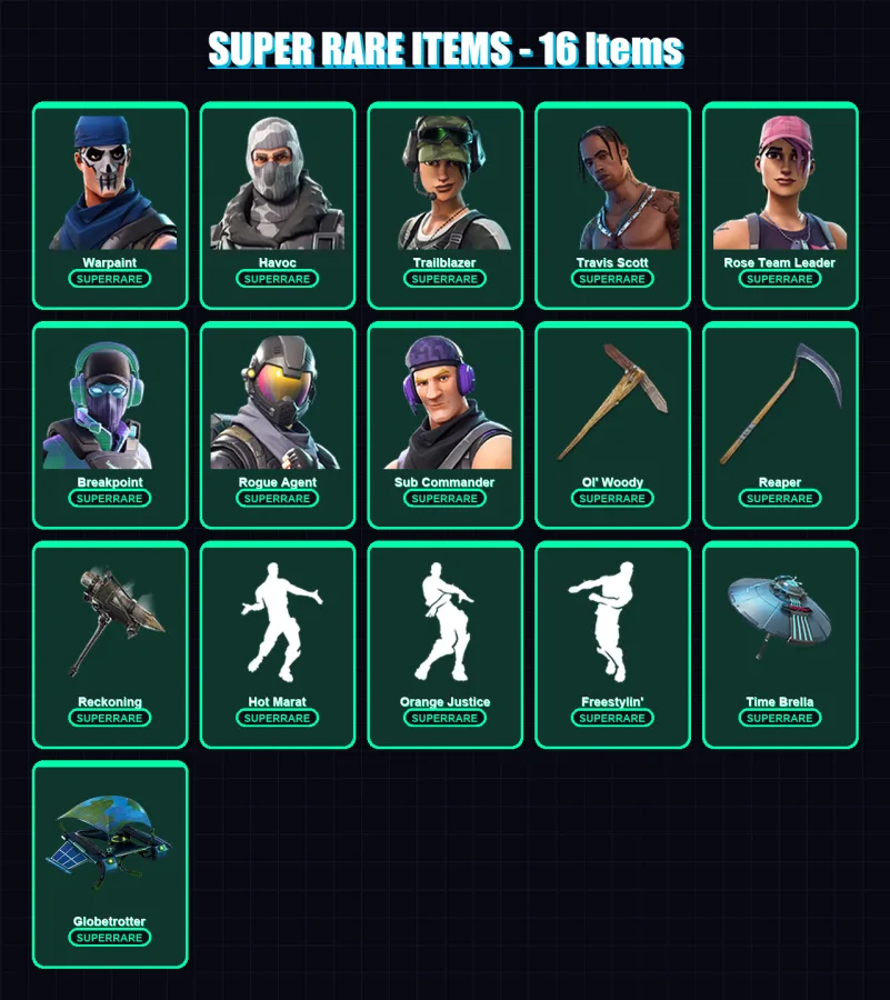 [PC/XBOX/PSN] | Stadium Hero '92 | Polo Prodigy | Warpaint | Havoc | Trailblazer | 297 skin | 289 pickaxe | 244 emote | 215 glider | Lv2984