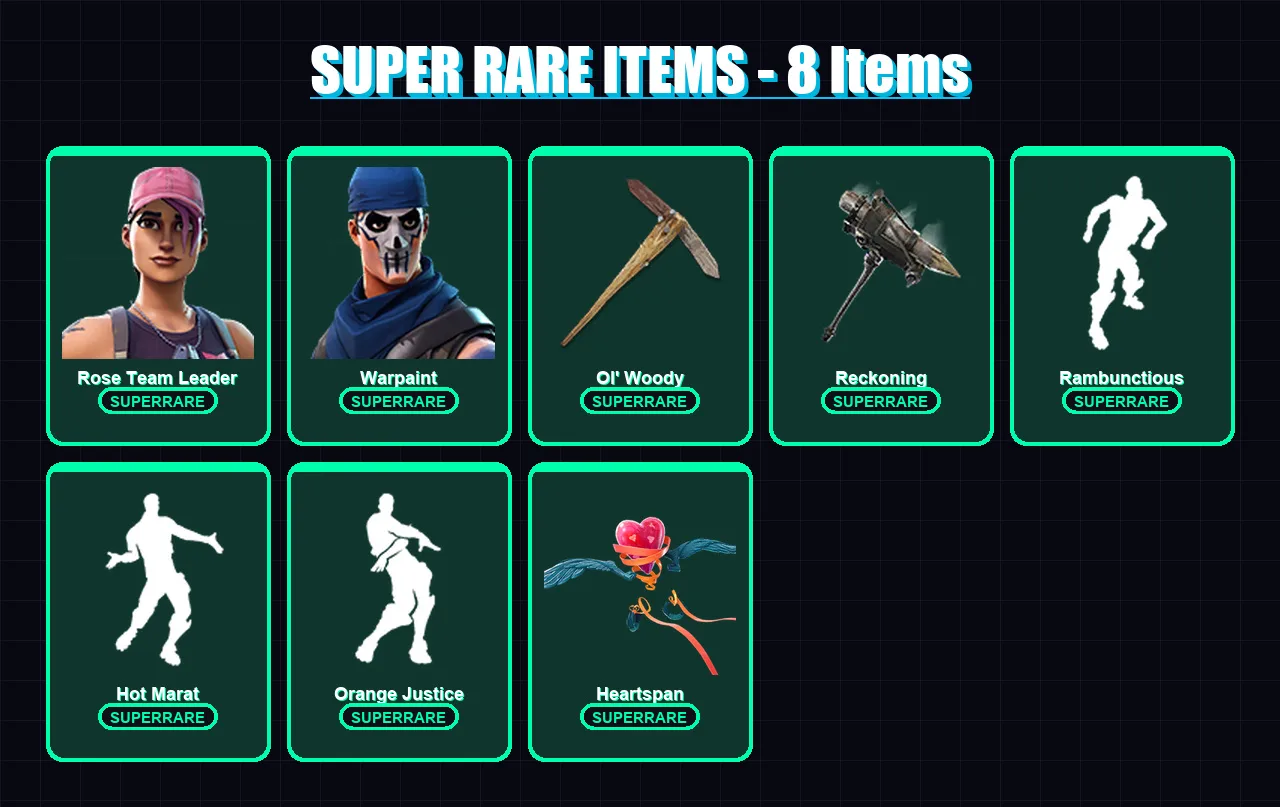[PS4/PS5/PC] | Rose Team Leader | Warpaint | Sentinel | Rox | Carbide | 50 skin | 51 pickaxe | 53 emote | 50 glider | Lv549