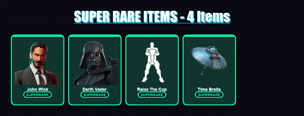 [PS4/PS5/PC] | John Wick | Darth Vader | Spire Assassin | Son Goku | Red Knight | 111 skin | 150 pickaxe | 87 emote | 115 glider | Lv1591