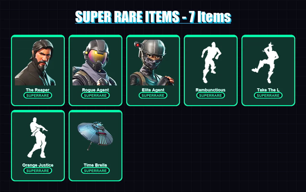 [PC/PSN] | The Reaper | Rogue Agent | Elite Agent | The Visitor | Omega | 24 skin | 17 pickaxe | 31 emote | 21 glider | Lv417 — Fortnite account