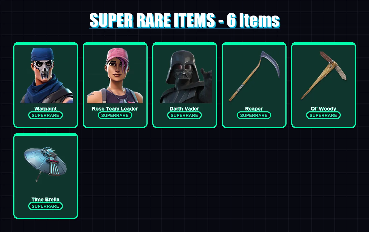 [PC/XBOX/PSN] | Warpaint | Rose Team Leader | Midas | Lara Croft | Skull Trooper  | 226 skin | 296 pickaxe | 259 emote | 237 glider | Lv4081