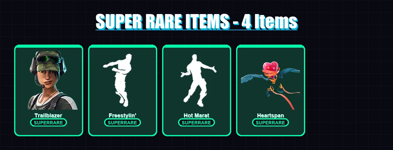 [PC/XBOX/PSN] | Trailblazer | Blackheart | Hybrid | Drift | Sun Strider | 9 skin | 9 pickaxe | 14 emote | 10 glider | Lv176