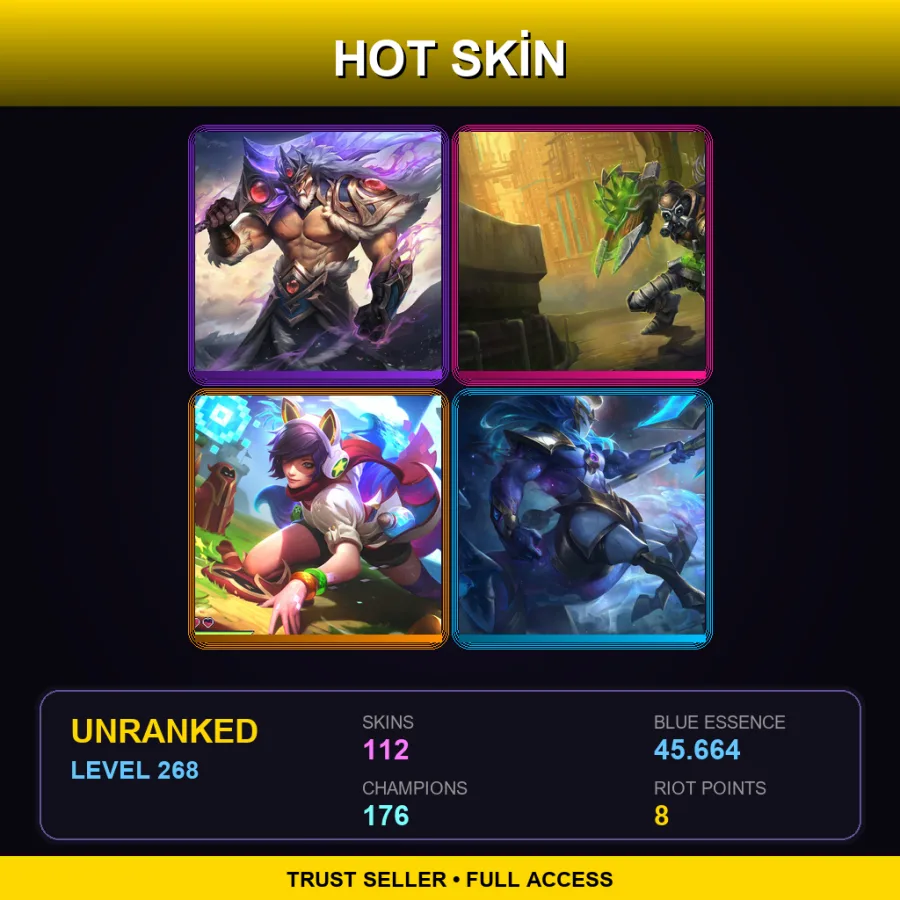 EUNE | Lv268 | Unranked | 112 Skin | 176 Champ — Dragon Knight Mordekaiser