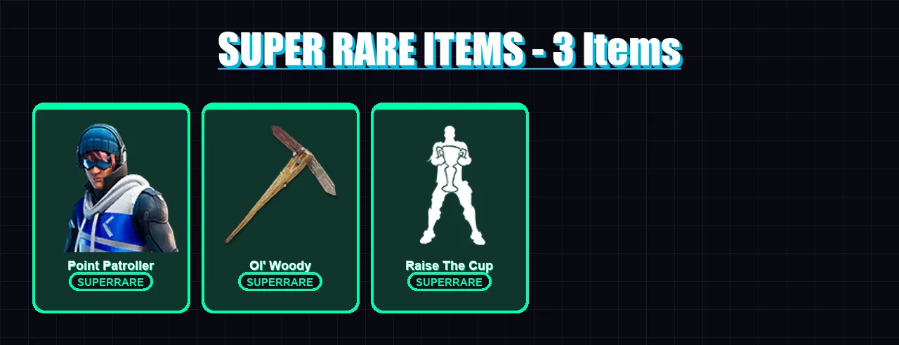 [PC/XBOX/PSN] | Point Patroller | Midas | Fade | Eternal Knight | Deadpool | 42 skin | 59 pickaxe | 50 emote | 58 glider | Lv1226
