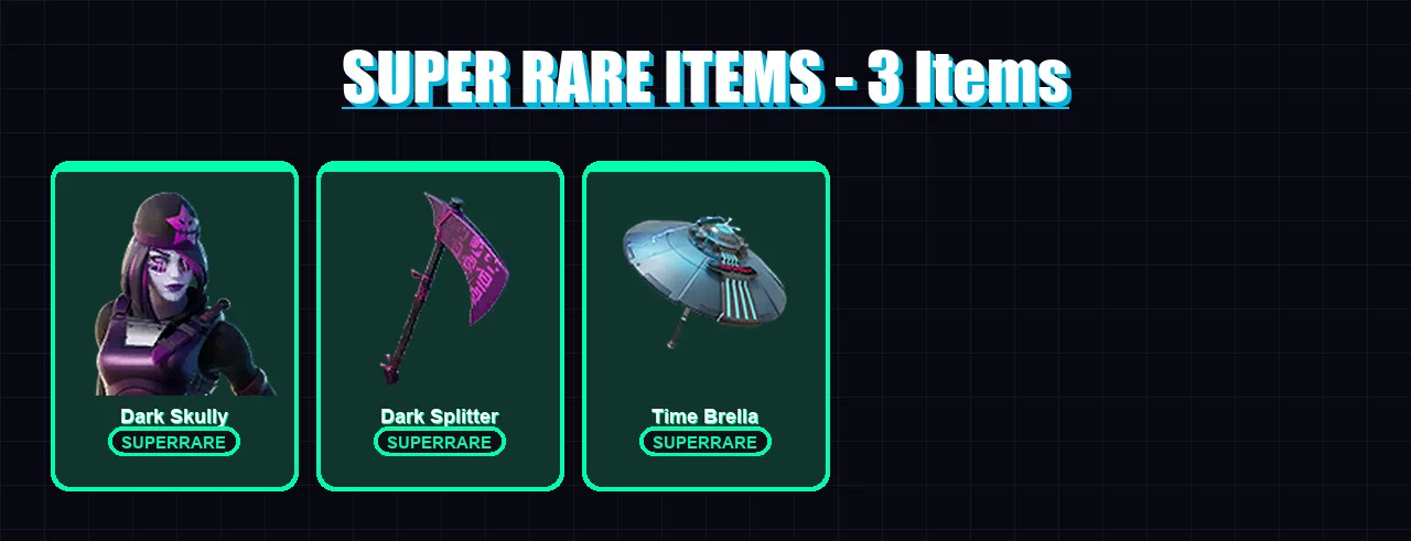 [PC] | Dark Skully | Mecha Cuddle Master | Kymera | Joey | Backlash | 65 skin | 100 pickaxe | 61 emote | 70 glider | Lv813