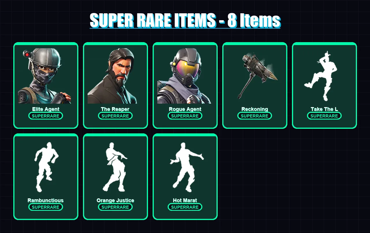 [PC/XBOX/PSN] | Elite Agent | The Reaper | Rogue Agent | Carbide | Lynx | 49 skin | 48 pickaxe | 51 emote | 51 glider | Lv804