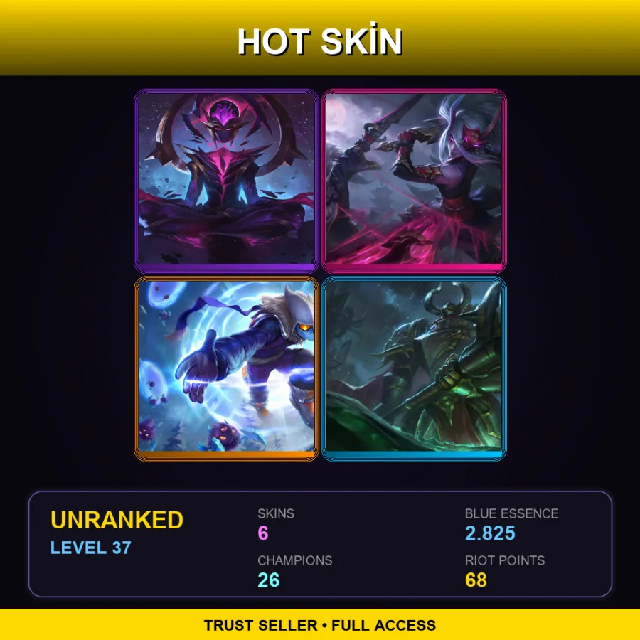 BR | Lv37 | Unranked | 6 Skin | 26 Champ