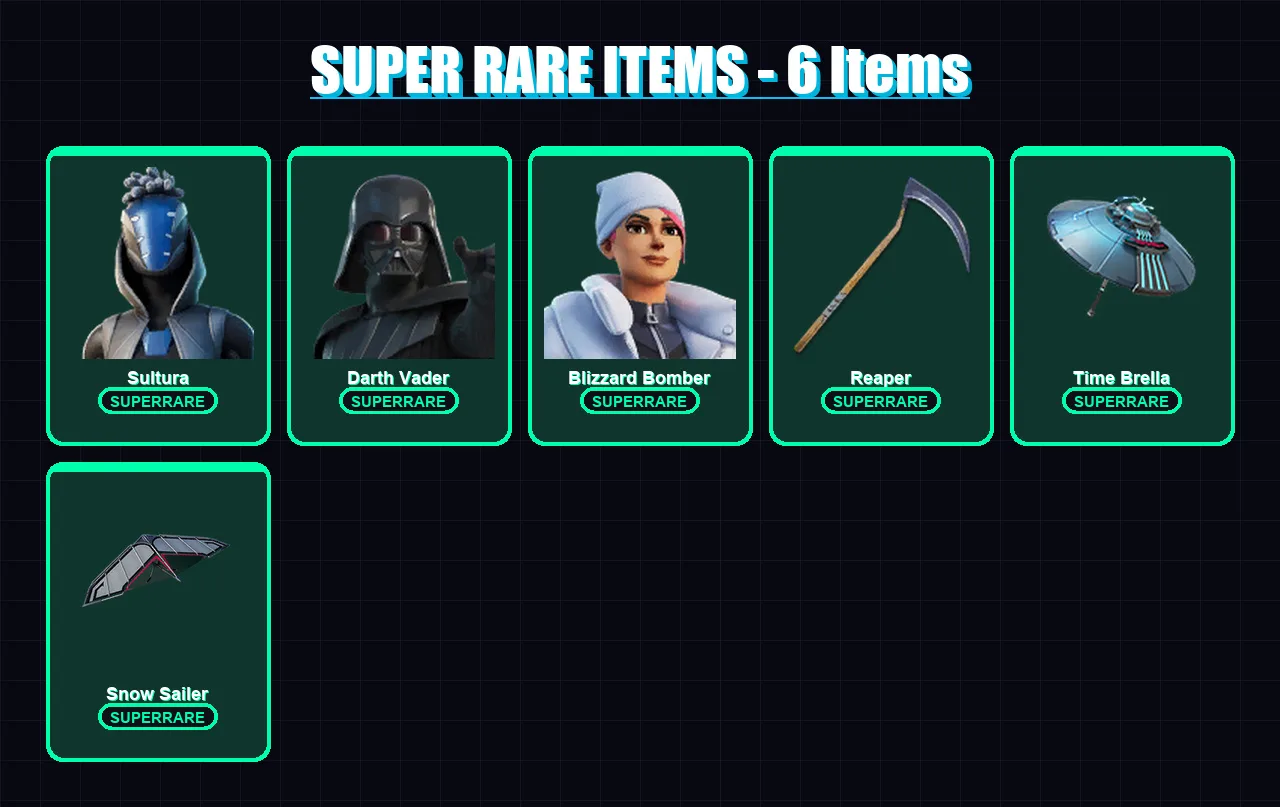 [PC/XBOX/PSN] | Sultura | Darth Vader | Blizzard Bomber | Paradigm (Reality-659) | Joltara | 161 skin | 186 pickaxe | 122 emote | 134 glider | Lv186 — Fortnite account