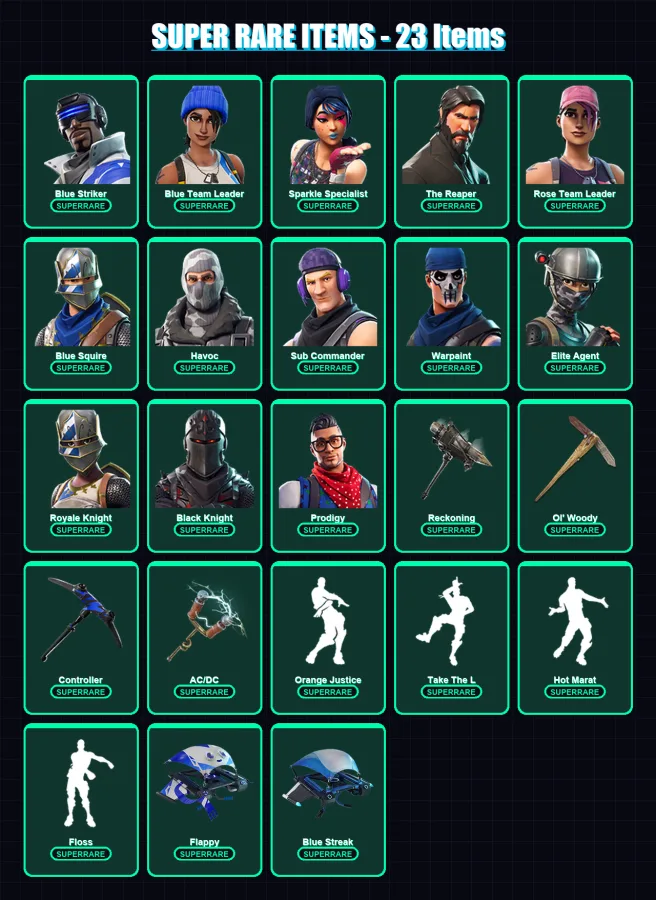 [PS4/PS5/XBOX/PC] | Blue Striker | Blue Team Leader | Sparkle Specialist | 45 skin | Lv360