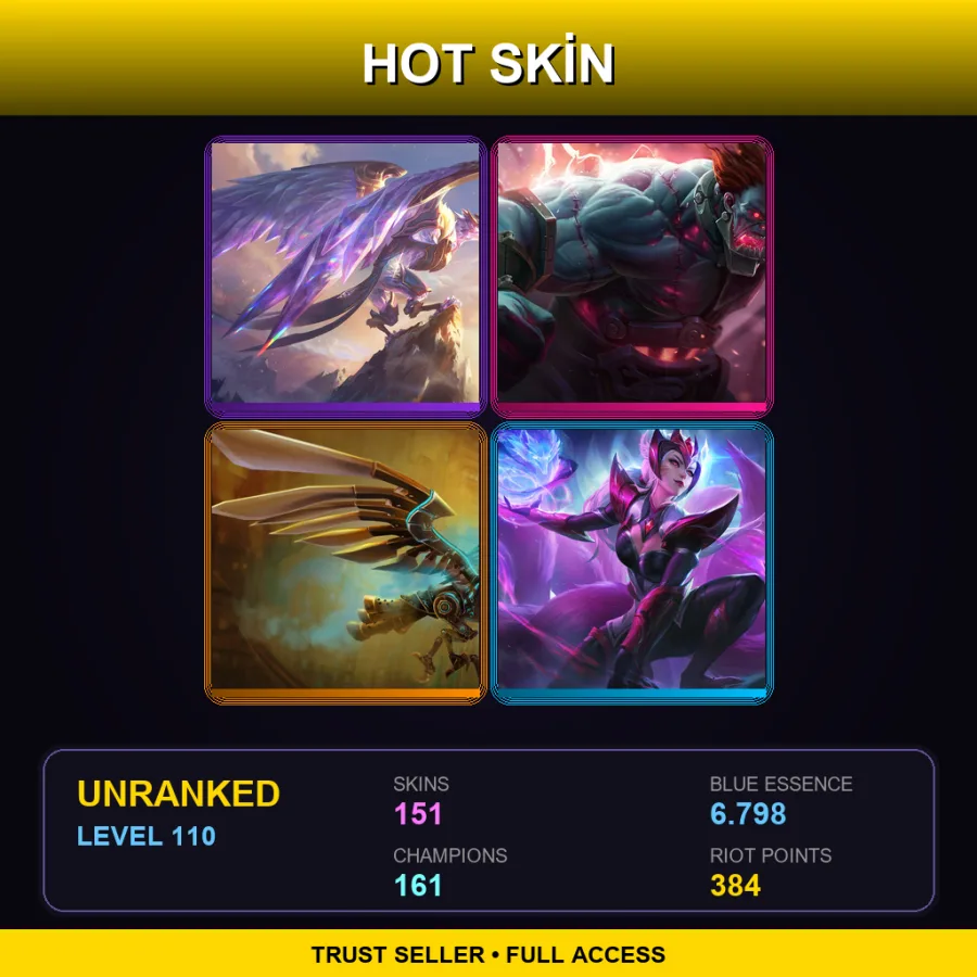 BR | Lv110 | Unranked | 151 Skin | 161 Champ