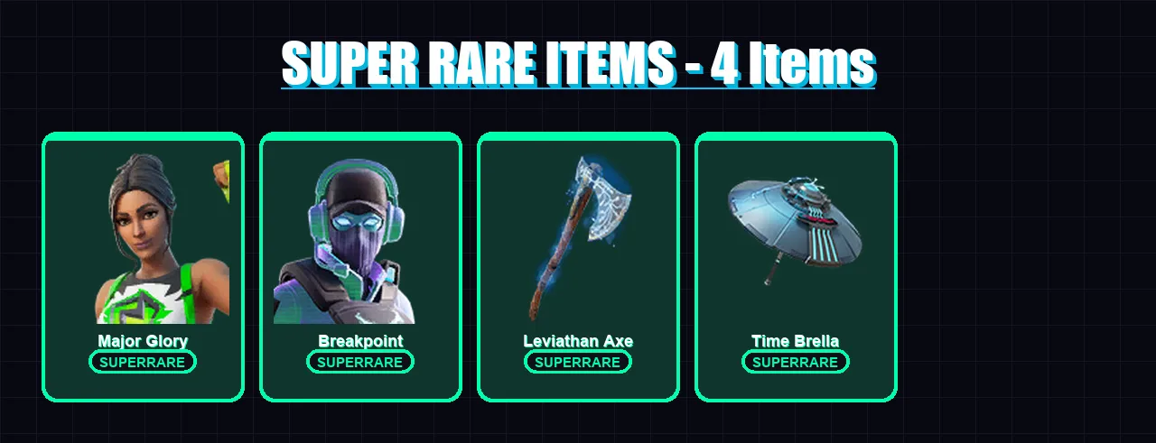 [PC/XBOX/PSN] | Major Glory | Breakpoint | Twyn | Peter Griffin | Paradigm (Reality-659) | 81 skin | 80 pickaxe | 67 emote | 69 glider | Lv1115