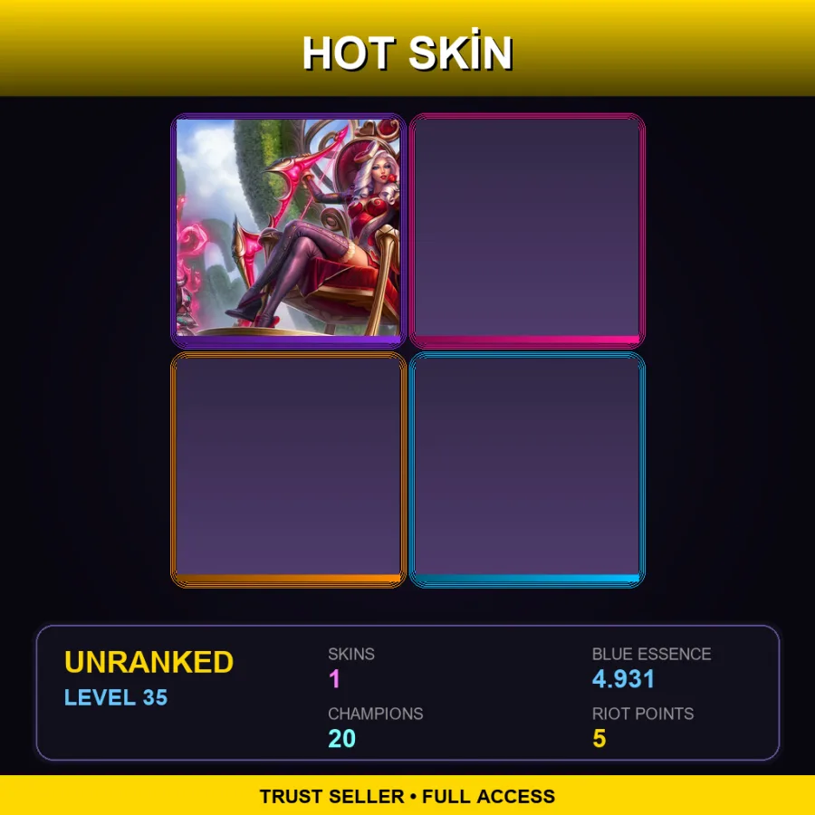 NA | Lv35 | Unranked | 1 Skin | 20 Champ