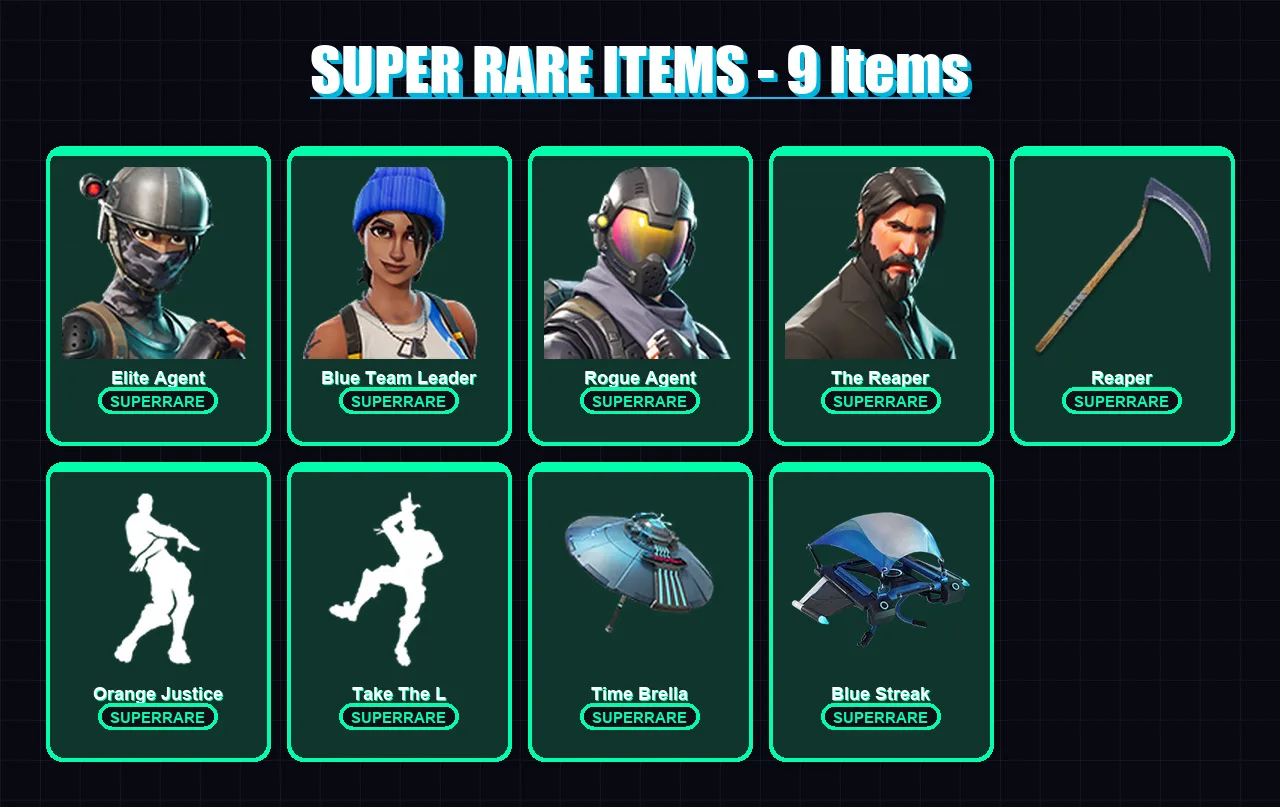 [PC/XBOX] | Elite Agent | Blue Team Leader | Rogue Agent | The Reaper | Dark Voyager | 29 skin | 74 pickaxe | 54 emote | 60 glider | Lv1161