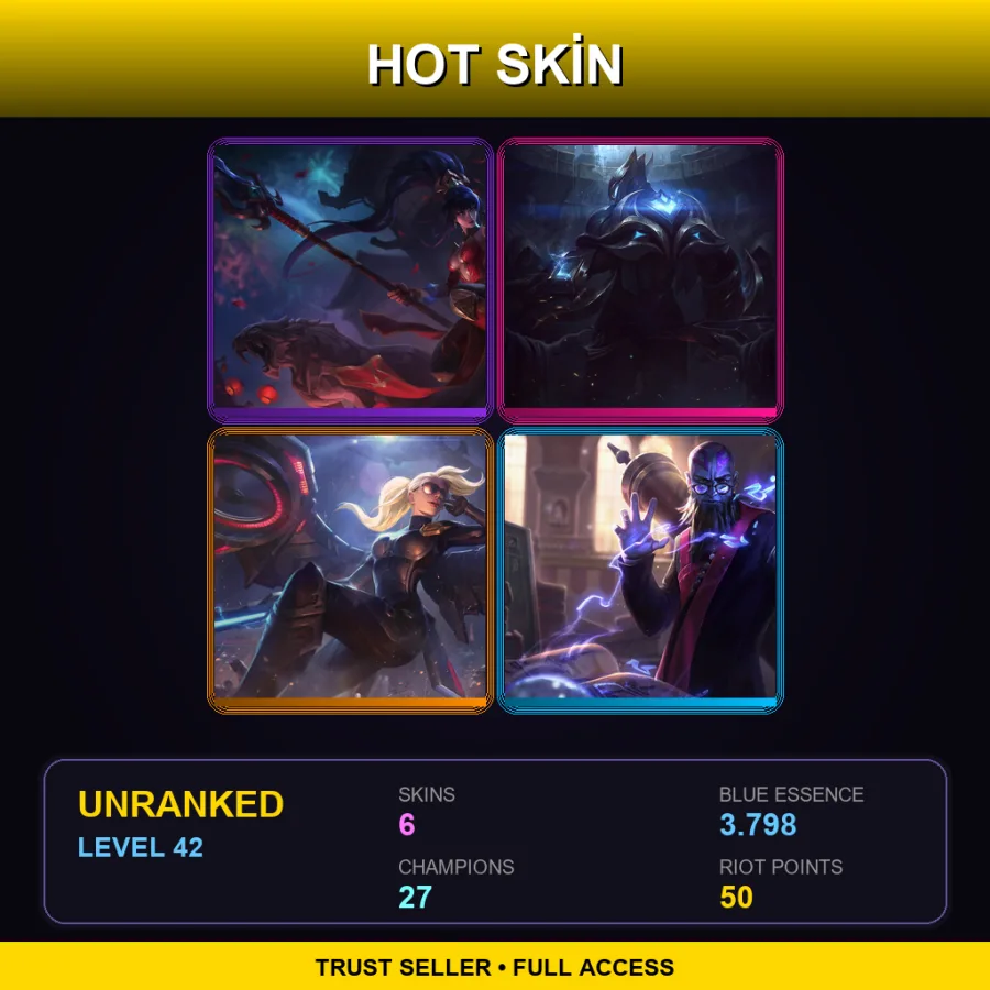 EUW | Lv42 | Unranked | 6 Skin | 27 Champ — Professor Ryze