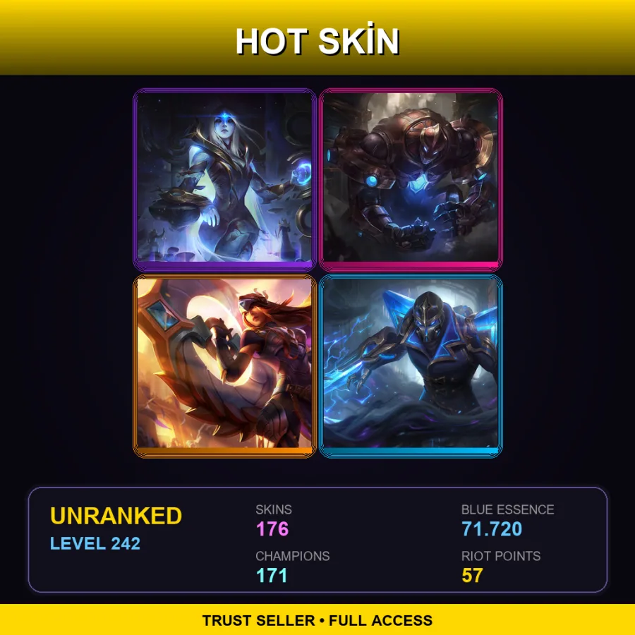 VN | Lv242 | Unranked | 176 Skin | 171 Champ