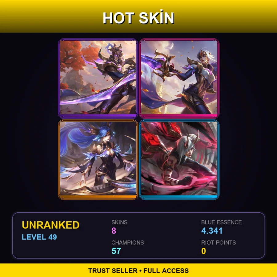 LAN | Lv49 | Unranked | 8 Skin | 57 Champ — Victorious Sona
