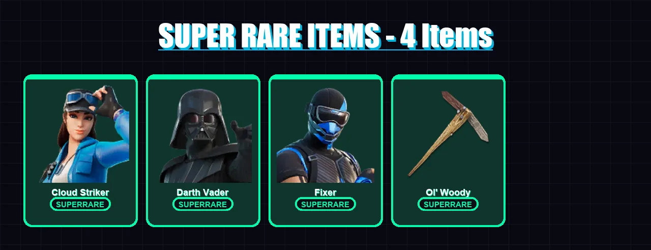 [PS4/PS5/XBOX/PC] | Cloud Striker | Darth Vader | Fixer | Valeria | Predator | 142 skin | 179 pickaxe | 137 emote | 136 glider | Lv1895 — Fortnite account