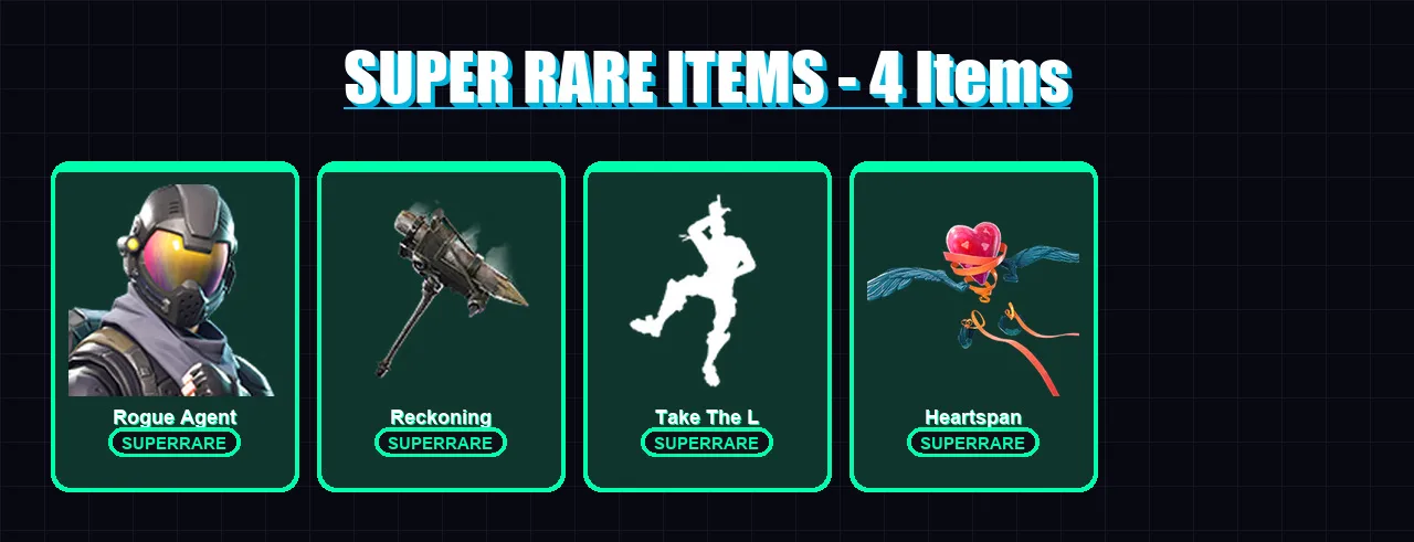 [PS4/PS5/XBOX/PC] | Rogue Agent | Catalyst | Lynx | Enforcer | Drift | 52 skin | 34 pickaxe | 56 emote | 47 glider | Lv626