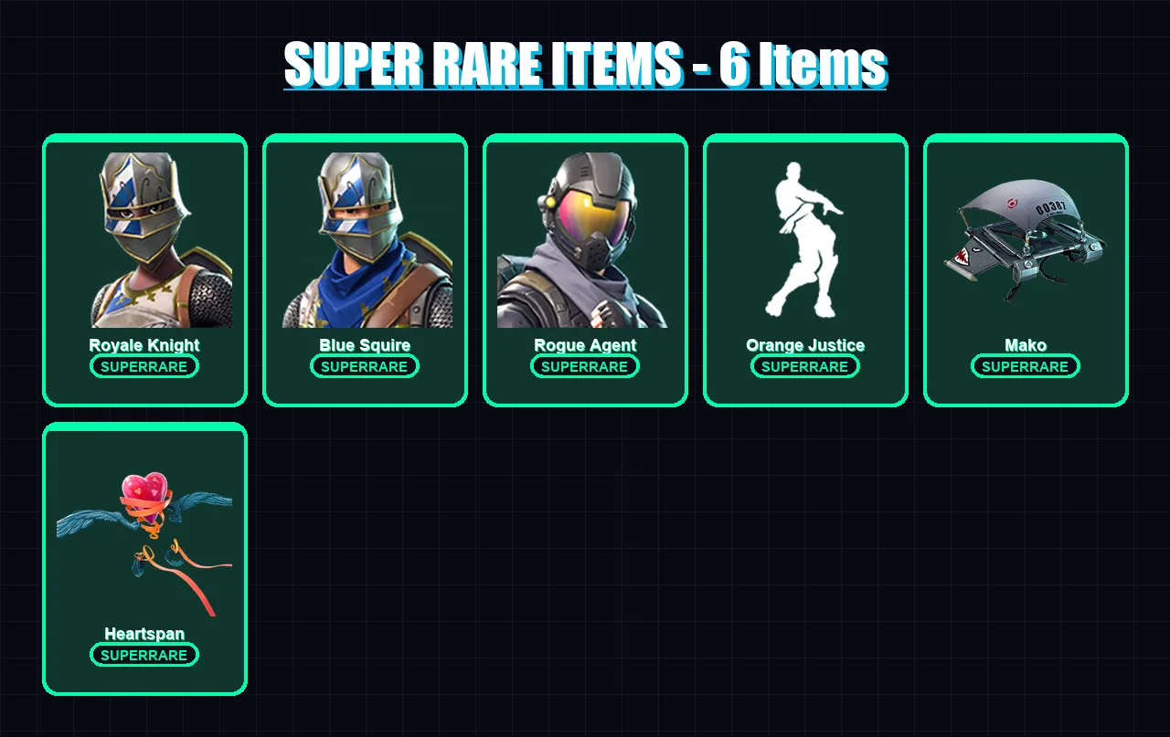 [PC/XBOX/PSN] | Royale Knight | Blue Squire | Rogue Agent | Raven | Lynx | 46 skin | 42 pickaxe | 67 emote | 42 glider | Lv651