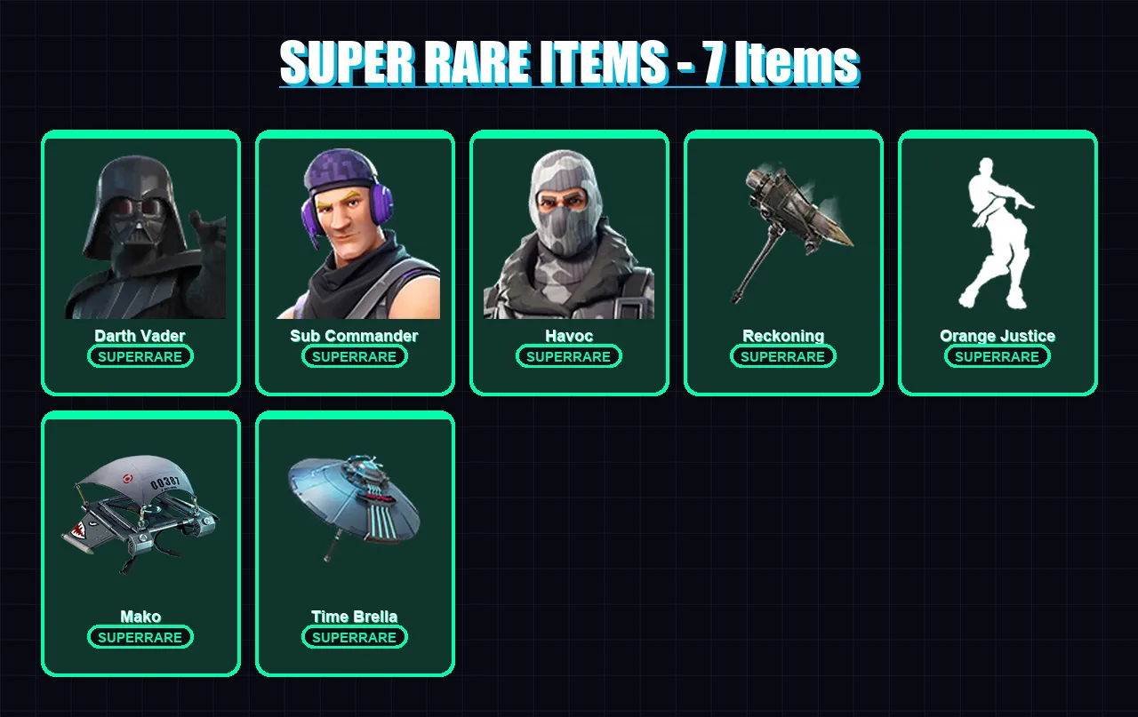 [PC/XBOX/PSN] | Darth Vader | Sub Commander | Havoc | The Foundation | Zenith | 79 skin | 139 pickaxe | 96 emote | 122 glider | Lv2468