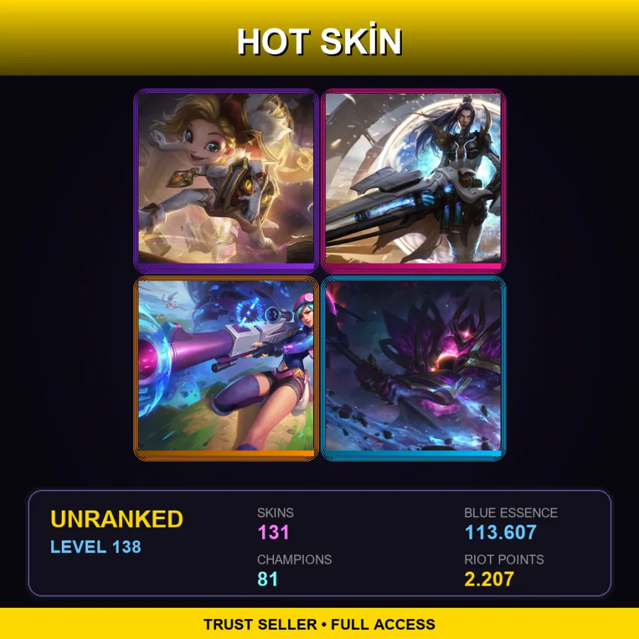 EUNE | Lv138 | Unranked | 131 Skin | 81 Champ — Panda Teemo