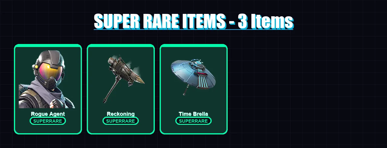 [PC/XBOX/PSN] | Rogue Agent | Calamity | Yulejacket | Santa Dogg | Slayer Juice WRLD | 9 skin | 20 pickaxe | 13 emote | 21 glider | Lv204