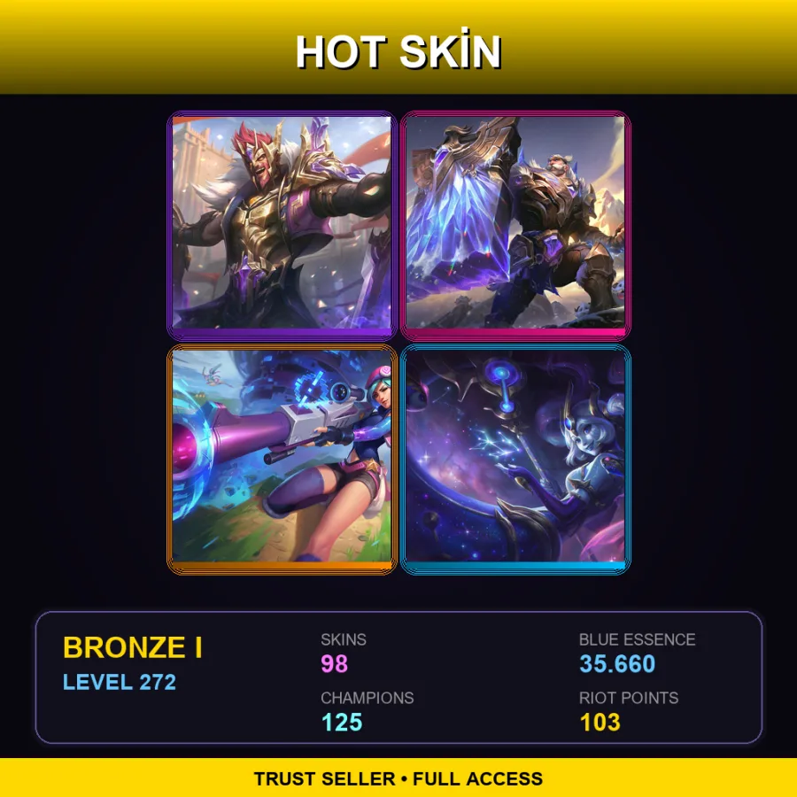 NA | Lv272 | Bronze I | 98 Skin | 125 Champ