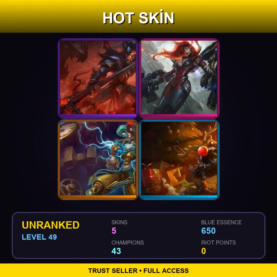 EUNE | Lv49 | Unranked | 5 Skin | 43 Champ with Nunu & Willump